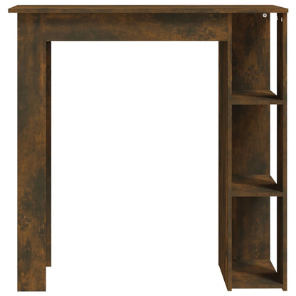 Bartisch mit Regal Räuchereiche 102x50x103,5 cm Holzwerkstoff - Pazzar.ch
