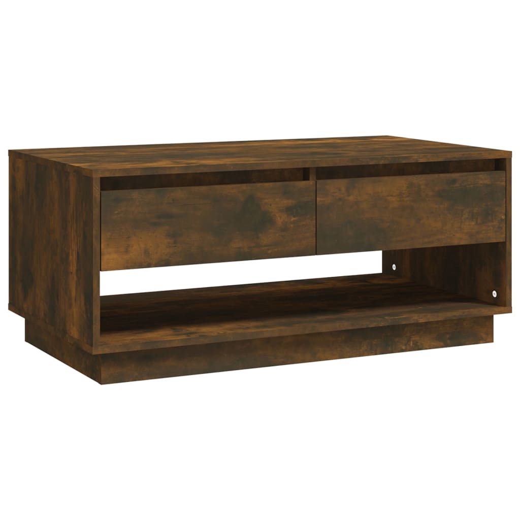Couchtisch Räuchereiche 102,5x55x44 cm Holzwerkstoff - Pazzar.ch