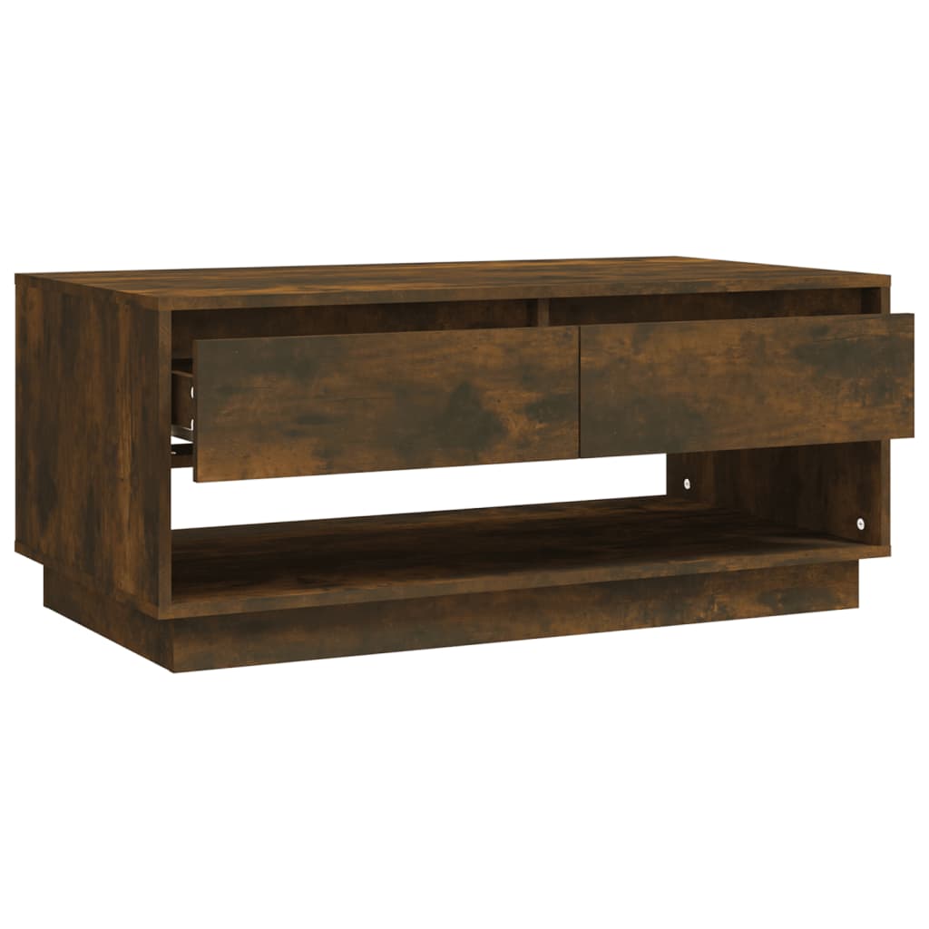 Couchtisch Räuchereiche 102,5x55x44 cm Holzwerkstoff - Pazzar.ch