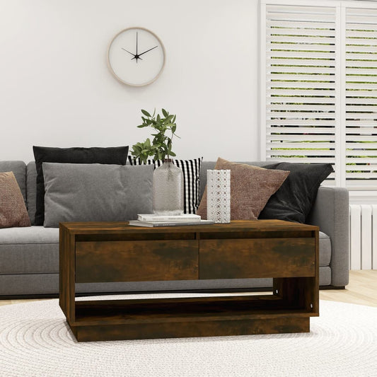 Couchtisch Räuchereiche 102,5x55x44 cm Holzwerkstoff - Pazzar.ch