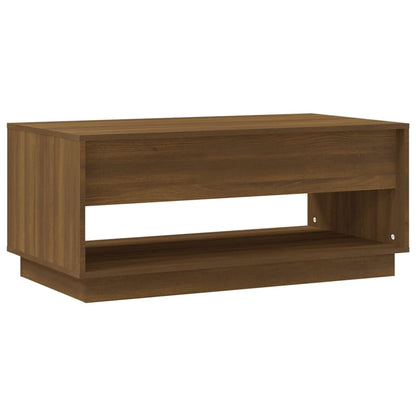 Couchtisch Braun Eiche-Optik 102,5x55x44 cm Holzwerkstoff - Pazzar.ch