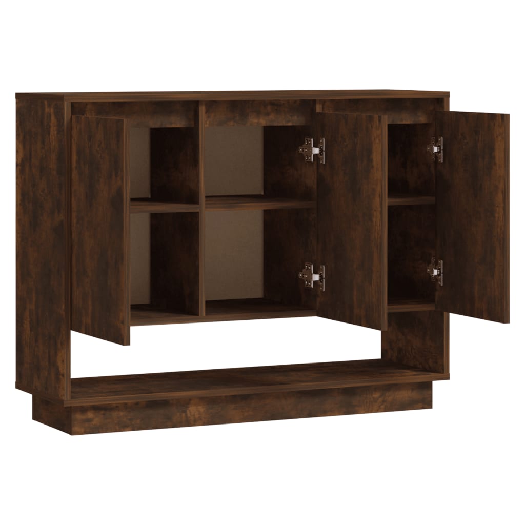Sideboard Räuchereiche 97x31x75 cm Holzwerkstoff - Pazzar.ch