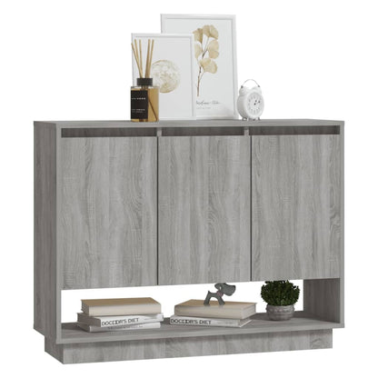 Sideboard Grau Sonoma 97x31x75 cm Holzwerkstoff - Pazzar.ch