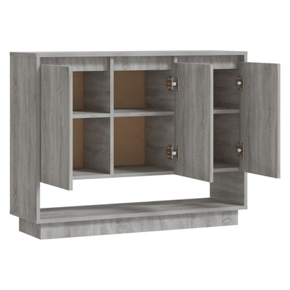 Sideboard Grau Sonoma 97x31x75 cm Holzwerkstoff - Pazzar.ch