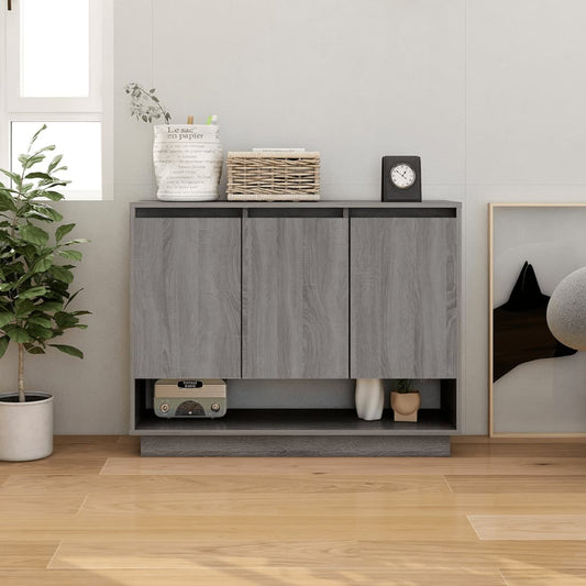 Sideboard Grau Sonoma 97x31x75 cm Holzwerkstoff - Pazzar.ch