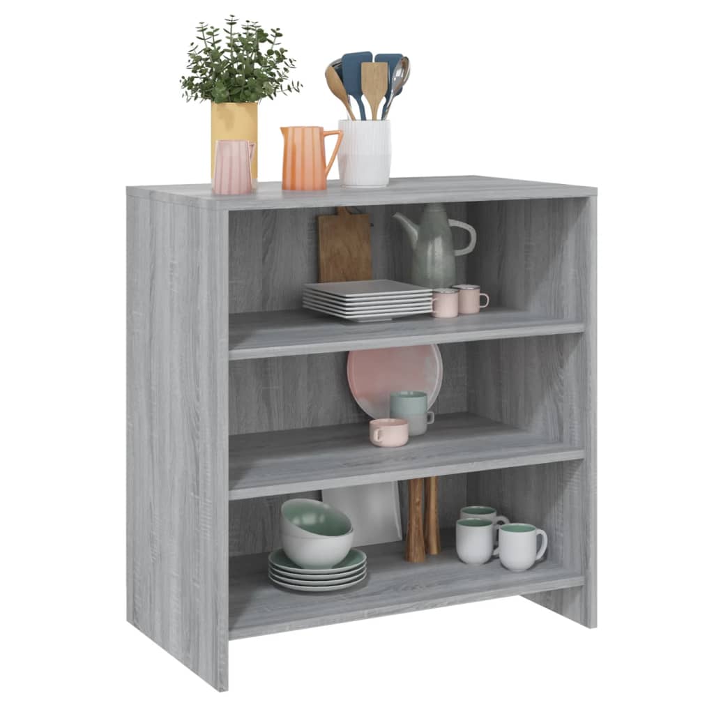 Sideboard Grau Sonoma 70x40,5x75 cm Holzwerkstoff - Pazzar.ch