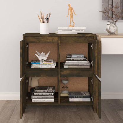 Sideboard Räuchereiche 70x41x75 cm Holzwerkstoff - Pazzar.ch