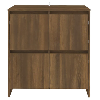 Sideboard Braun Eichen-Optik 70x41x75 cm Holzwerkstoff - Pazzar.ch