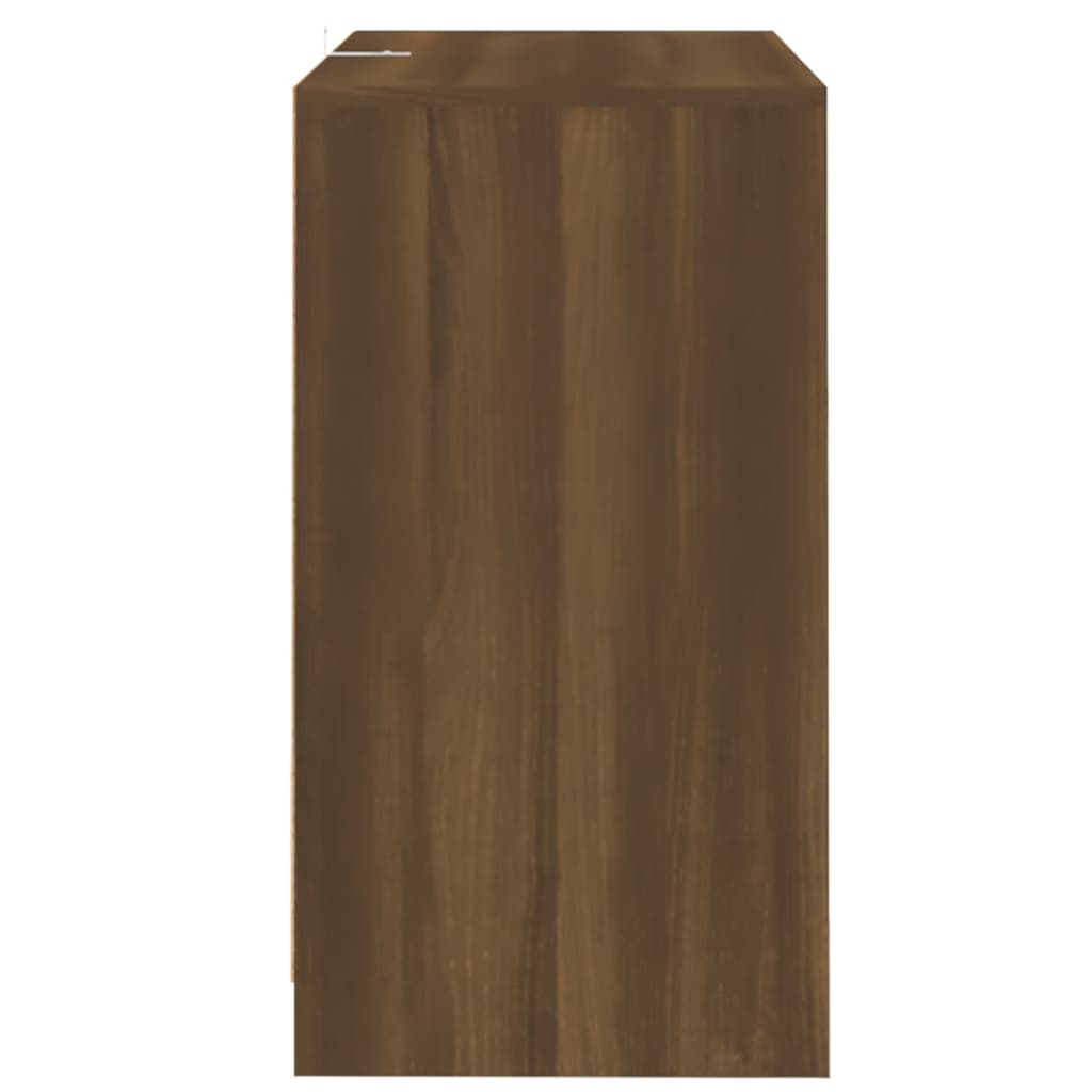 Sideboard Braun Eichen-Optik 70x41x75 cm Holzwerkstoff - Pazzar.ch