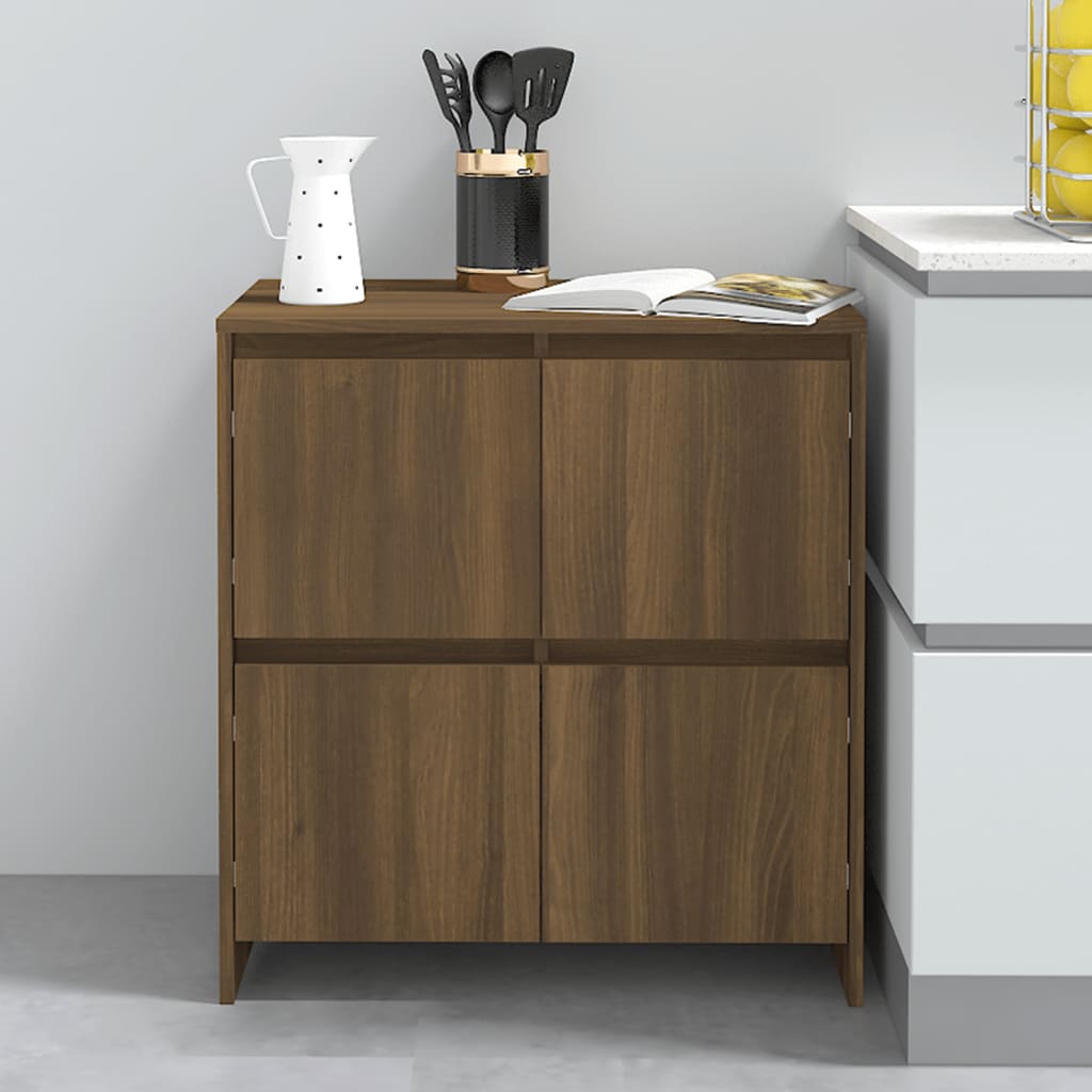 Sideboard Braun Eichen-Optik 70x41x75 cm Holzwerkstoff