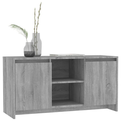 TV-Schrank Grau Sonoma-Eiche 102x37,5x52,5 cm Holzwerkstoff - Pazzar.ch