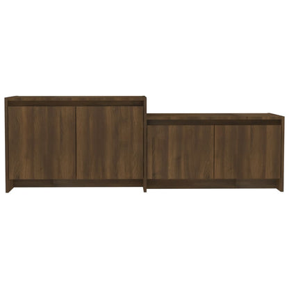 TV-Schrank Eichen-Optik Braun 146,5x35x50 cm Holzwerkstoff - Pazzar.ch