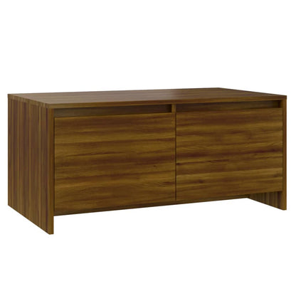 Couchtisch Braun Eichen-Optik 90x50x41,5 cm Holzwerkstoff - Pazzar.ch
