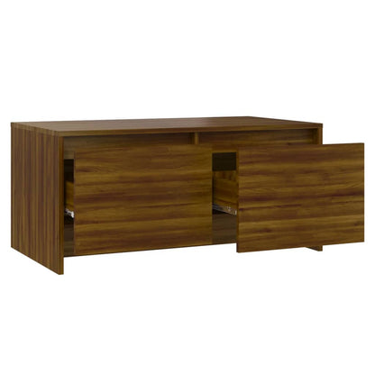 Couchtisch Braun Eichen-Optik 90x50x41,5 cm Holzwerkstoff - Pazzar.ch