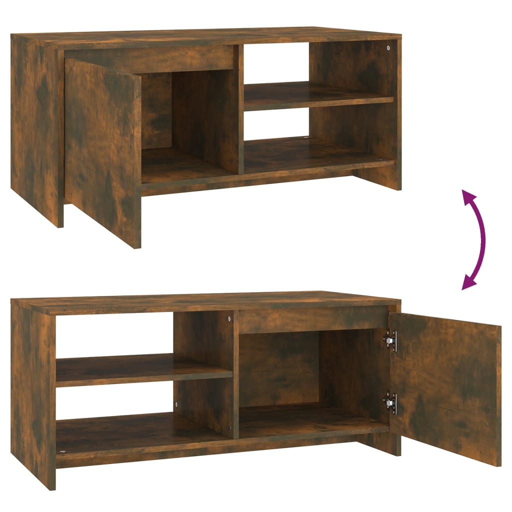 Couchtisch Räuchereiche 102x50x45 cm Holzwerkstoff - Pazzar.ch