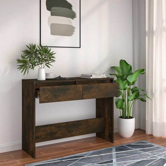Konsolentisch Räuchereiche 100x35x76,5 cm Holzwerkstoff - Pazzar.ch