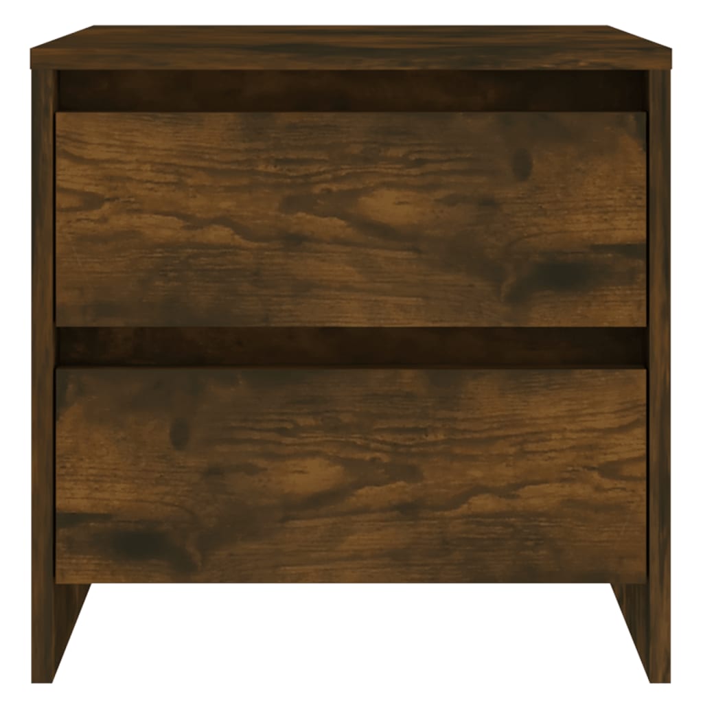 Nachttische 2 Stk. Räuchereiche 45x34,5x44,5 cm Holzwerkstoff - Pazzar.ch