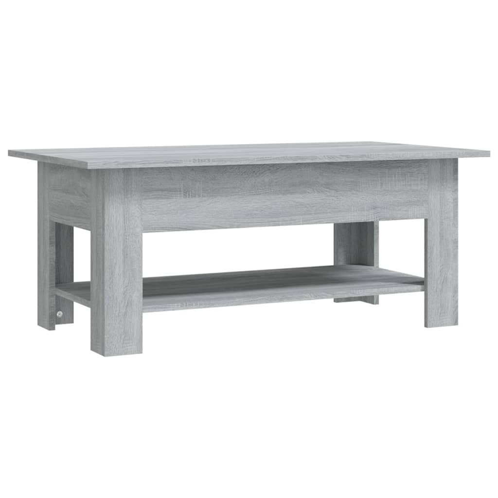 Couchtisch Grau Sonoma 102x55x42 cm Holzwerkstoff - Pazzar.ch