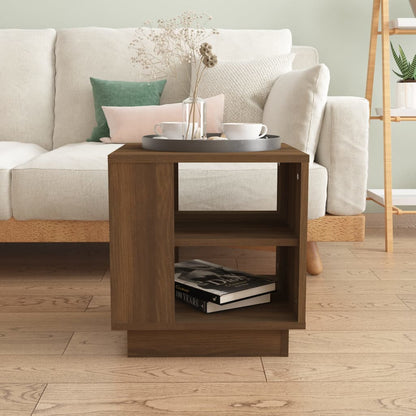 Couchtisch Braun Eichen-Optik 40x40x43 cm Holzwerkstoff - Pazzar.ch