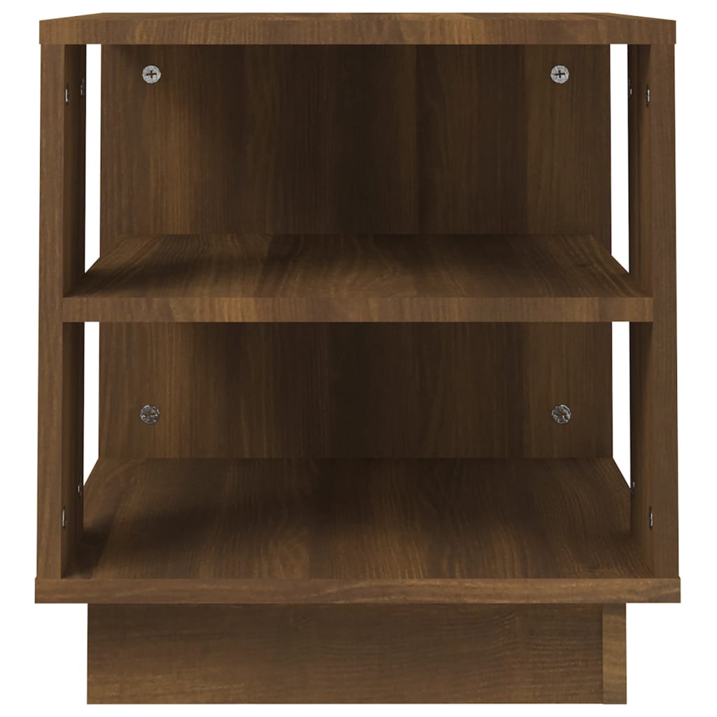 Couchtisch Braun Eichen-Optik 40x40x43 cm Holzwerkstoff - Pazzar.ch
