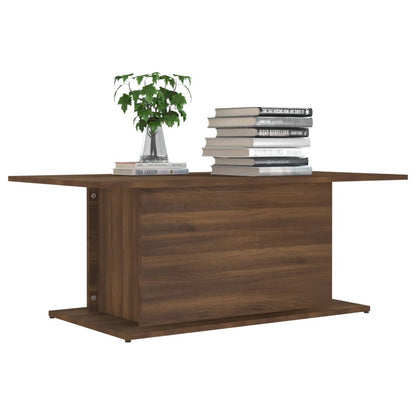 Couchtisch Braun Eiche 102x55,5x40 cm Holzwerkstoff - Pazzar.ch