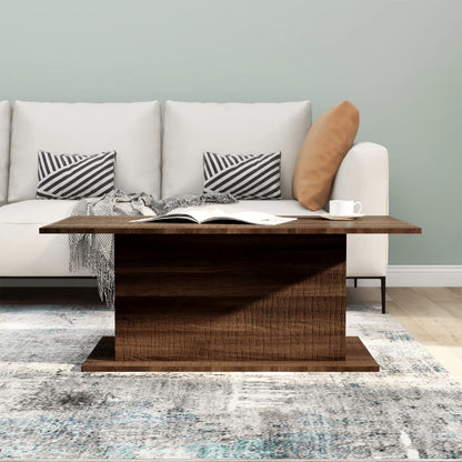Couchtisch Braun Eiche 102x55,5x40 cm Holzwerkstoff - Pazzar.ch