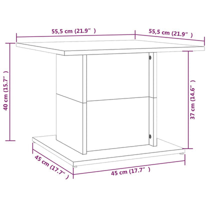 Couchtisch Grau Sonoma 55,5x55,5x40 cm Holzwerkstoff - Pazzar.ch
