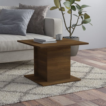Couchtisch Braun Eichen-Optik 55,5x55,5x40 cm Holzwerkstoff - Pazzar.ch