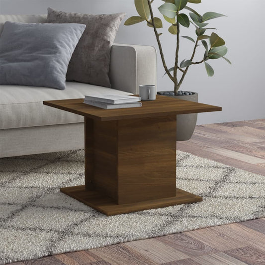 Couchtisch Braun Eichen-Optik 55,5x55,5x40 cm Holzwerkstoff - Pazzar.ch