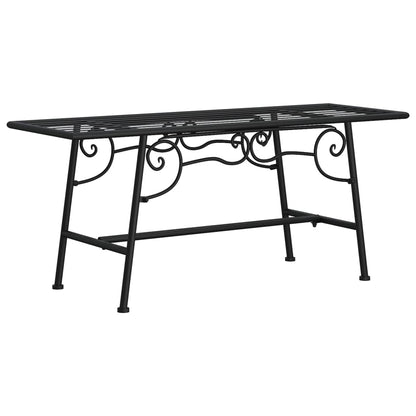 Baumbank 110 cm Schwarz Stahl - Pazzar.ch