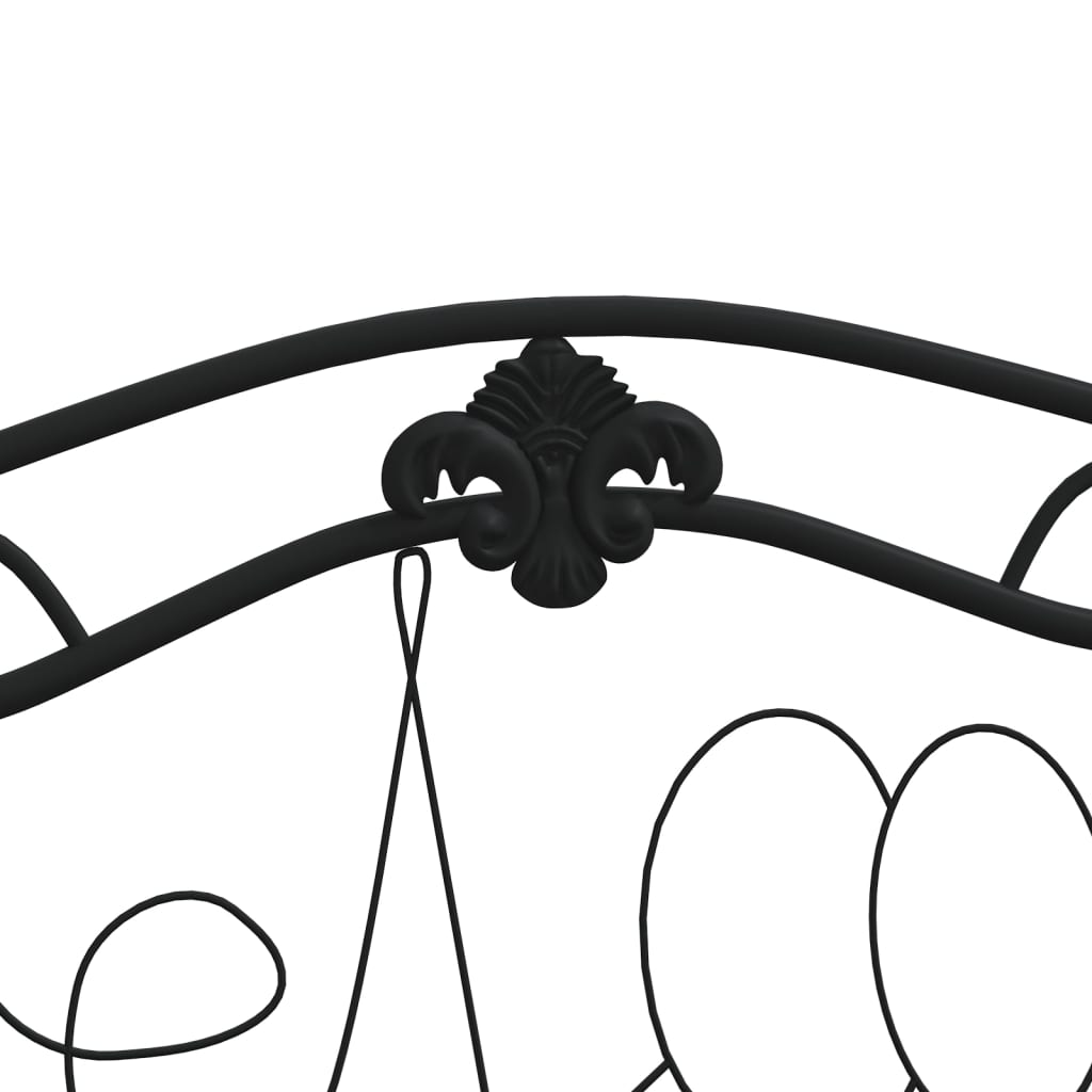 2-Sitzer-Gartenbank 104 cm Schwarz Stahl - Pazzar.ch