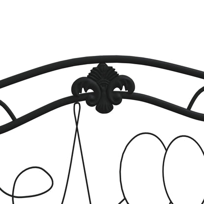 2-Sitzer-Gartenbank 104 cm Schwarz Stahl - Pazzar.ch