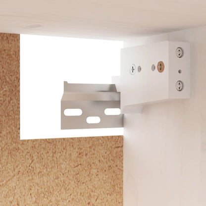 Wandschrank Weiß 45x30x35 cm Massivholz Kiefer - Pazzar.ch