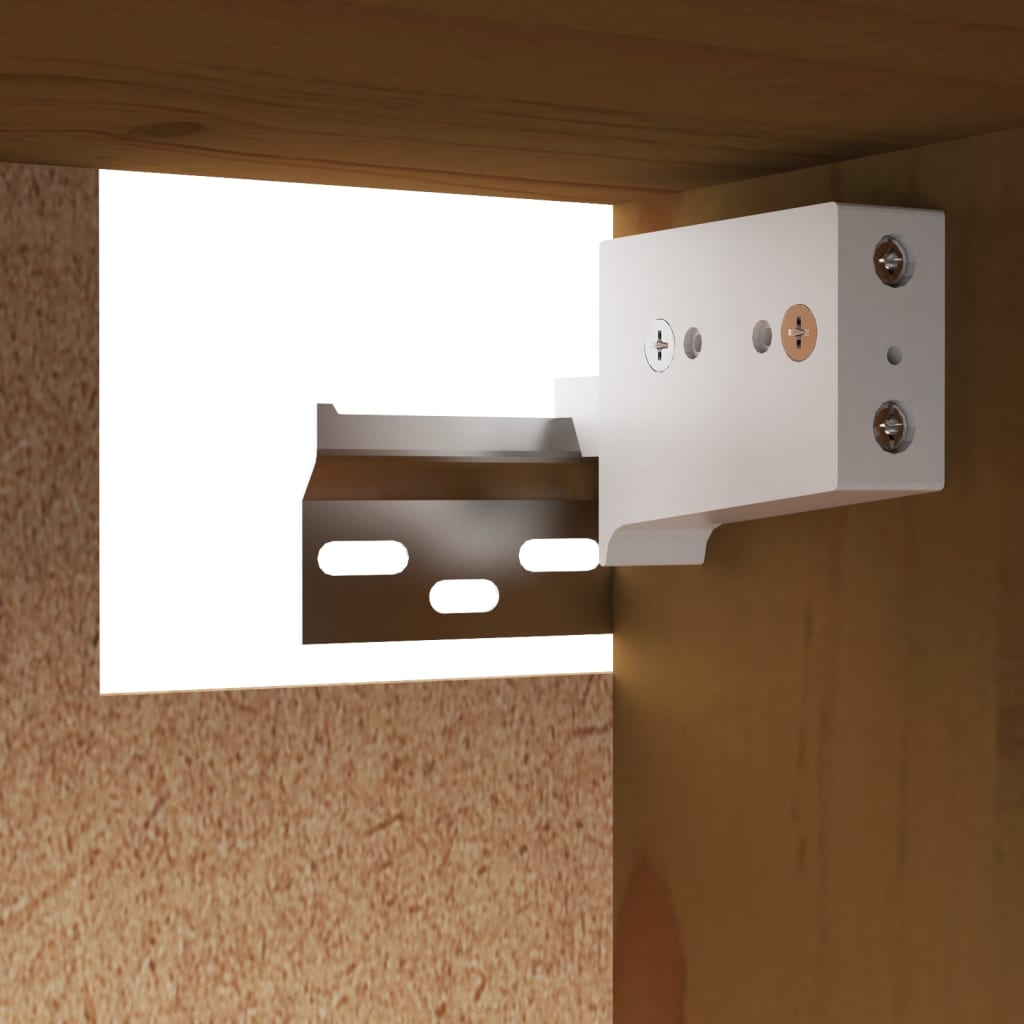 Wandschrank Honigbraun 45x30x35 cm Massivholz Kiefer - Pazzar.ch