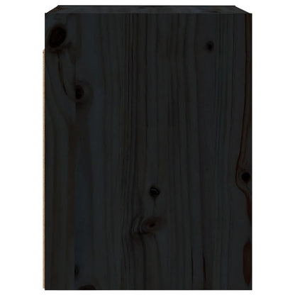 Wandschrank Schwarz 30x30x40 cm Massivholz Kiefer - Pazzar.ch