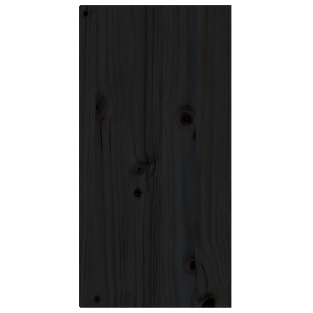 Wandschränke 2 Stk. Schwarz 30x30x60 cm Massivholz Kiefer - Pazzar.ch