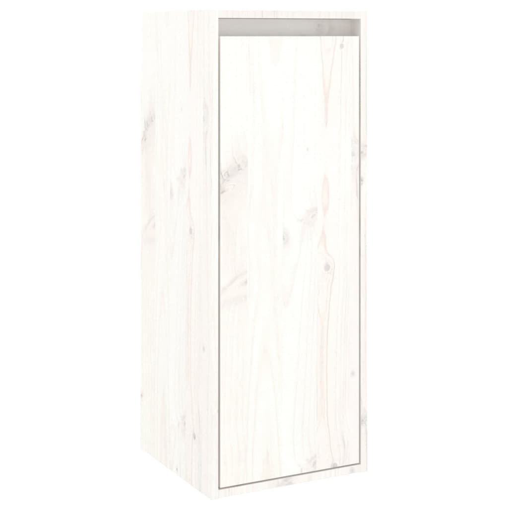 Wandschrank Weiß 30x30x80 cm Massivholz Kiefer - Pazzar.ch