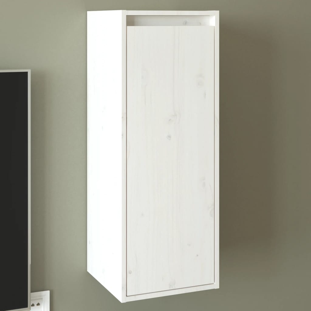 Wandschrank Weiß 30x30x80 cm Massivholz Kiefer - Pazzar.ch