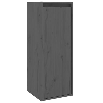 Wandschrank Grau 30x30x80 cm Massivholz Kiefer - Pazzar.ch