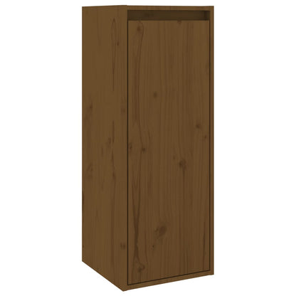 Wandschrank Honigbraun 30x30x80 cm Massivholz Kiefer - Pazzar.ch