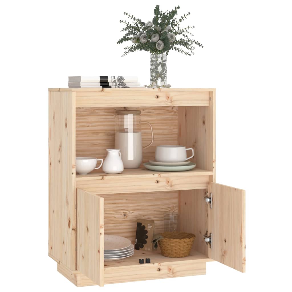 Sideboard 60x34x75 cm Massivholz Kiefer - Pazzar.ch