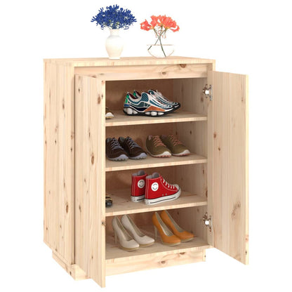 Schuhschrank 60x35x80 cm Massivholz Kiefer - Pazzar.ch