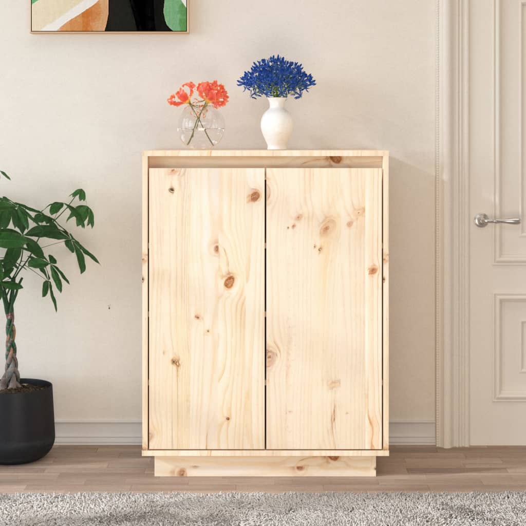 Schuhschrank 60x35x80 cm Massivholz Kiefer - Pazzar.ch