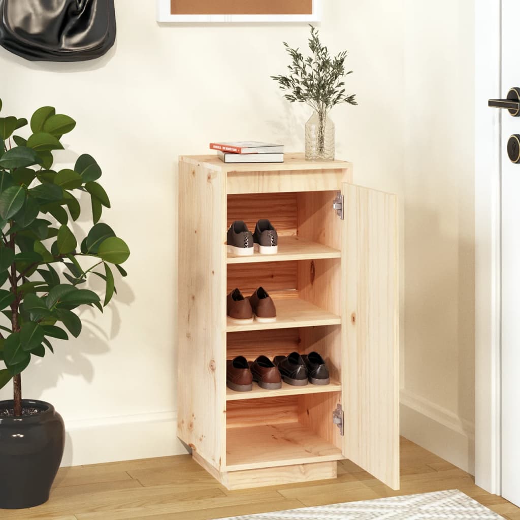 Schuhschrank 35x35x80 cm Massivholz Kiefer - Pazzar.ch