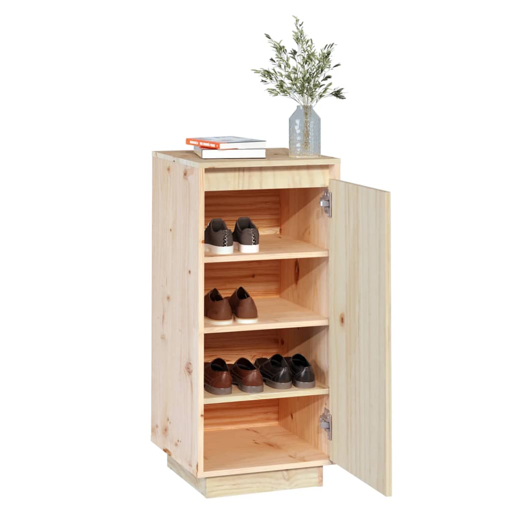 Schuhschrank 35x35x80 cm Massivholz Kiefer - Pazzar.ch