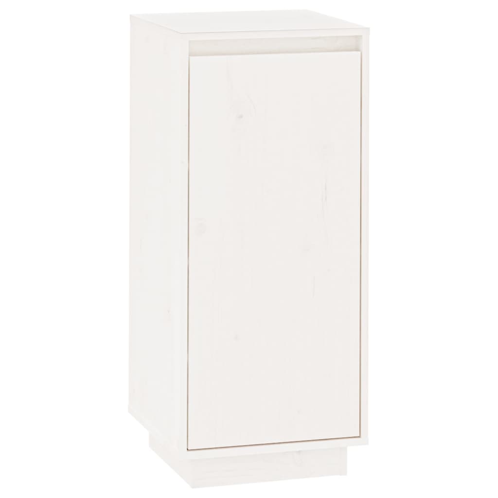Schuhschrank Weiß 35x35x80 cm Massivholz Kiefer - Pazzar.ch