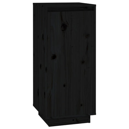 Schuhschrank Schwarz 35x35x80 cm Massivholz Kiefer - Pazzar.ch