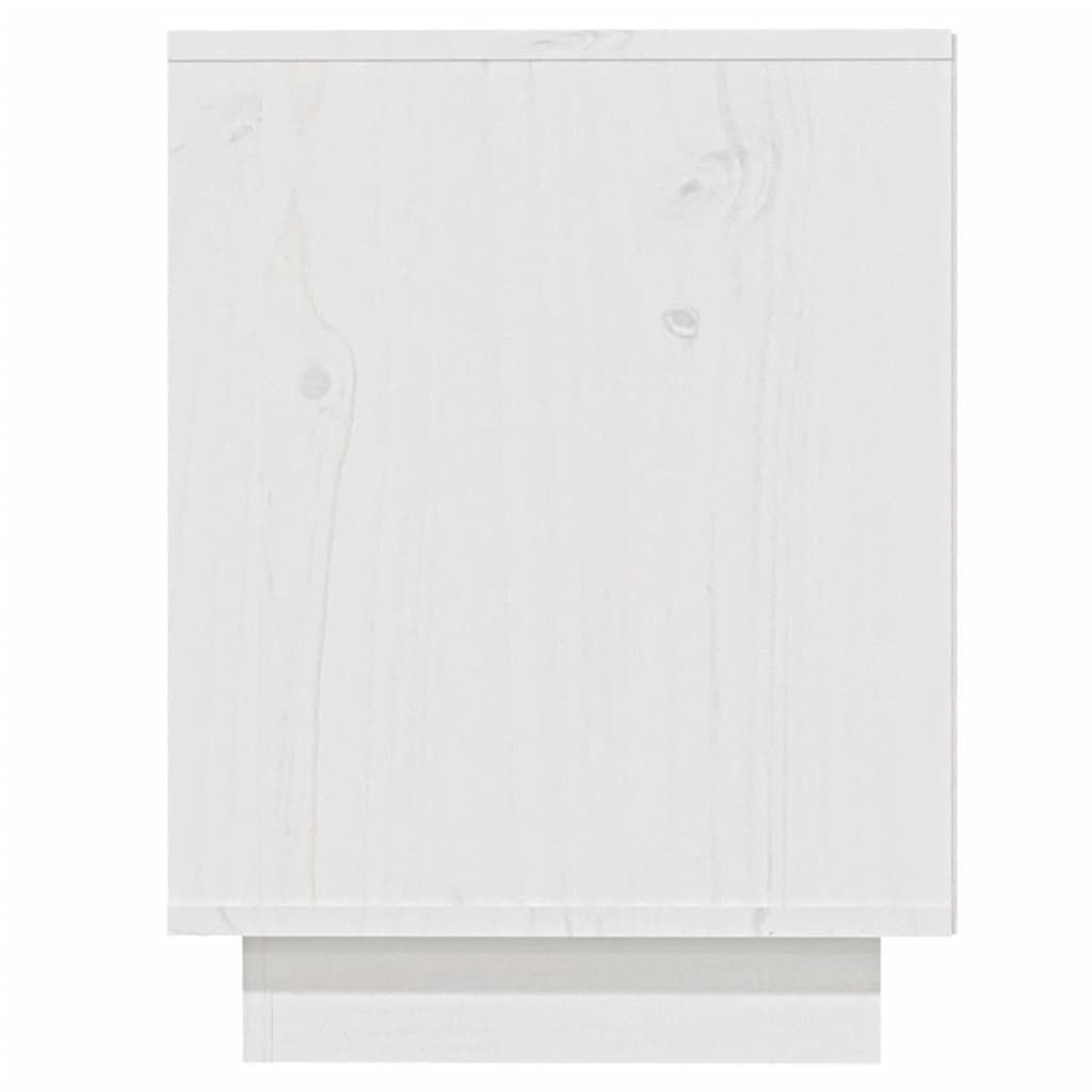 Schuhregal Weiß 110x34x45 cm Massivholz Kiefer - Pazzar.ch