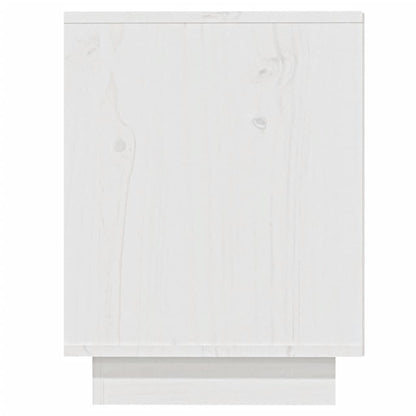 Schuhregal Weiß 110x34x45 cm Massivholz Kiefer - Pazzar.ch