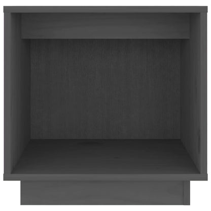Nachttische 2 Stk. Grau 40x30x40 cm Massivholz Kiefer - Pazzar.ch